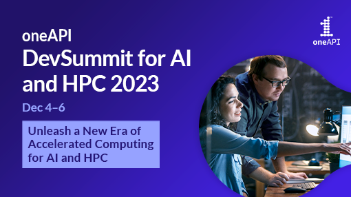 oneAPI DevSummit for AI 2023