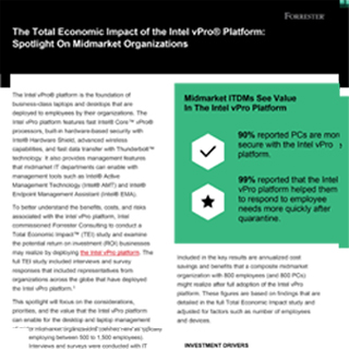 Etude Total Economic Impact™ par Forrester